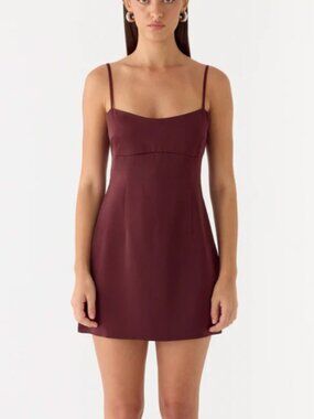 Clementine Mini Dress - Merlot